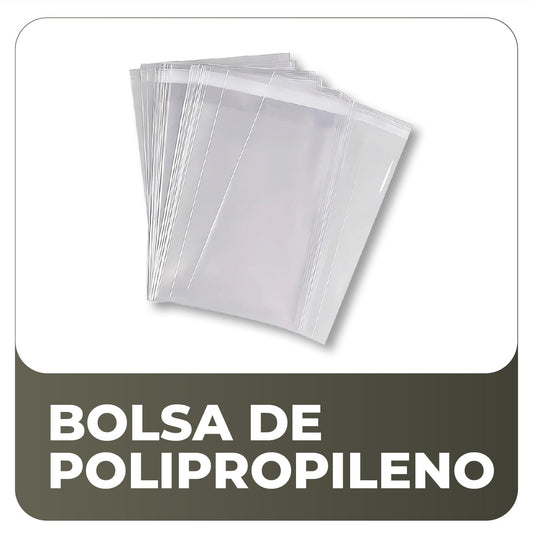 Bolsas Polipropileno transparente con adhesivo en stock